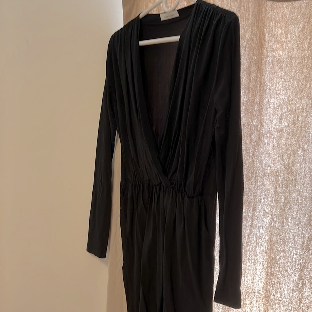 SAMSOE & SAMSOE Black Trinny V-N Dress Small